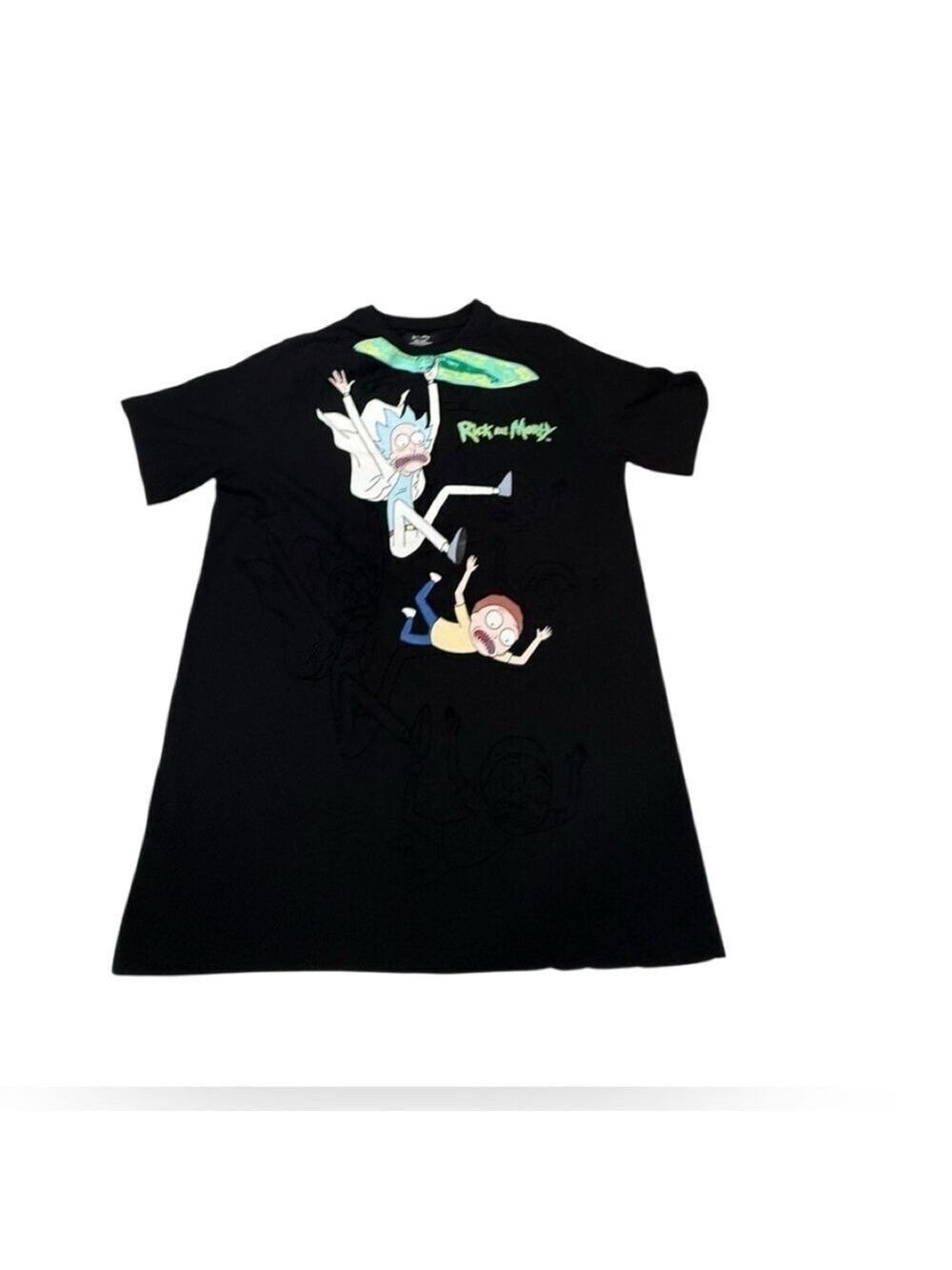 Rick and Morty Adult Swim Tshirt Black SzL Unisex